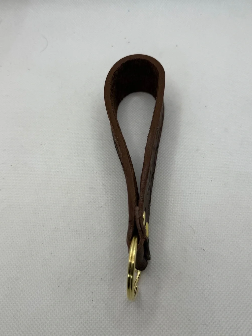 Handmade Brown Leather Key Wristlet Strap